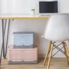 Faltbare tragbare Aufbewahrungsbox aus Kunststoff mit Deckel Schlafsaal Haushaltskleinigkeiten Kleidung Bücher Organizer Container Auto Stapelbarer Koffer