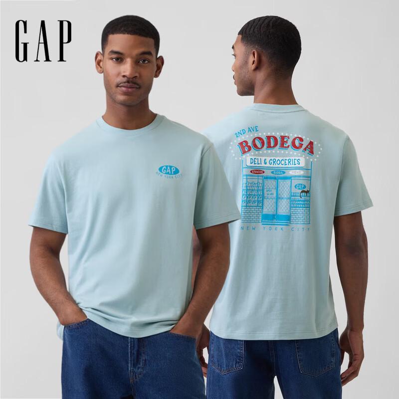 GAP Unisex Logo Print Crewneck T-Shirt M
