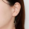 Vendome Aoyama Earrings K10 Yellow Gold Geometric AJVA2296 YG [Official]
