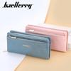 Baellerry Women's Long Wallet: Korean Style Clutch with Multi-card Slots and Mobile Phone Holder.