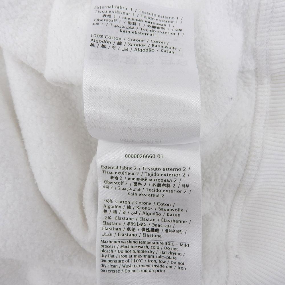 VALENTINO Embossed Logo Pullover Hoodie Top for Women White M XV3MF18Y84E tops M whiteUsed