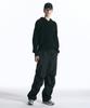 INSILENCE Linen Cotton Knit Hoodie Black
