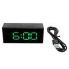 Mirrored Digital Alarm Clock Smart Light Sensing LED Display Digital Smart Clock with Two Display Mode Snooze Function