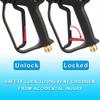 4000PSI Car Wash Pressure Gun - 5 Color Quick Connect Nozzle Kit with M22-14 Adapter for Kärcher/Nilfisk