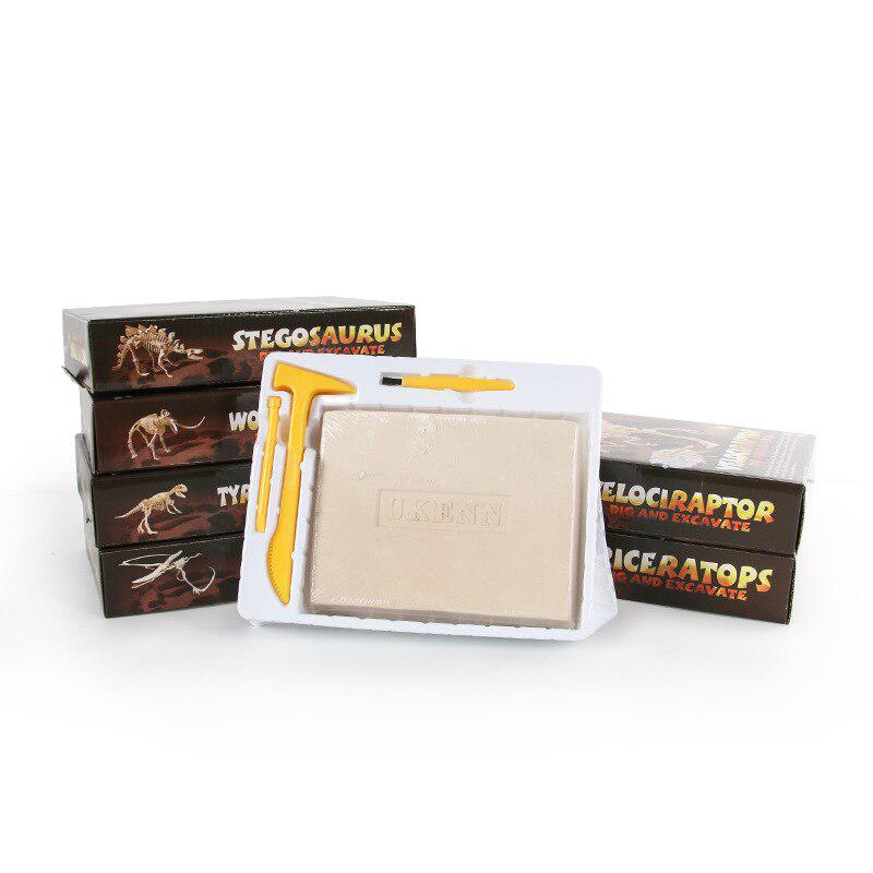 NEW 6 Optional DIY Simulation Archaeological Excavation of Dinosaur Skeleton Fossil Model Educational Toys Gift for Children