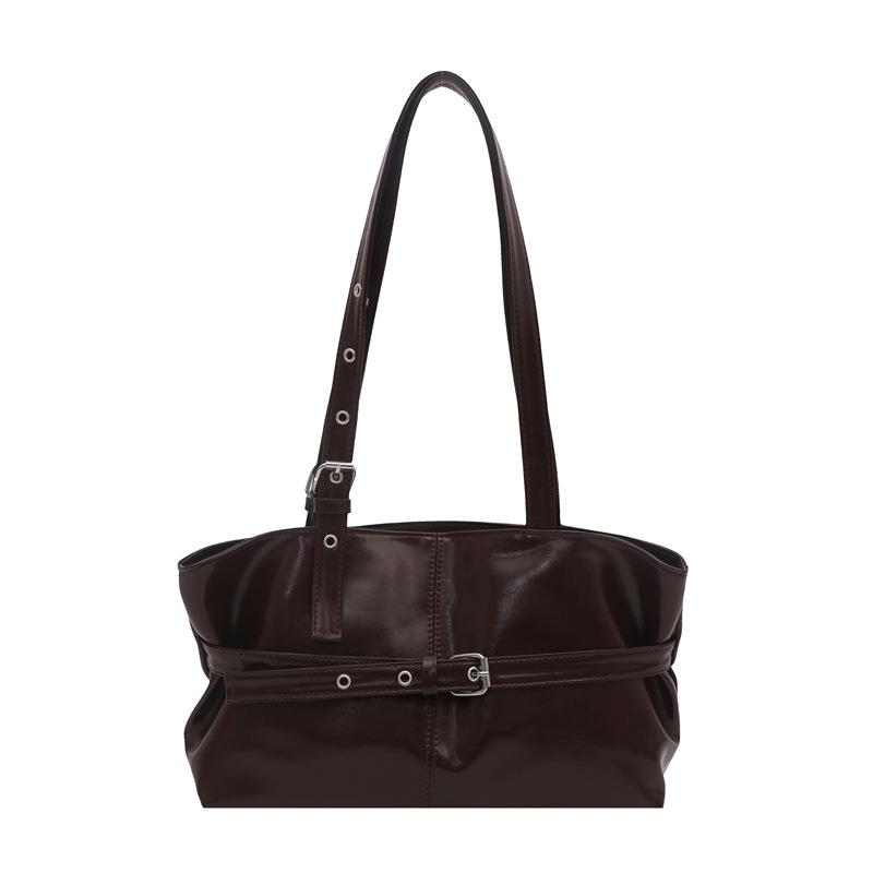 Korean-Style Underarm Tote Bag - Large Capacity, Versatile Design for Autumn/Winter 