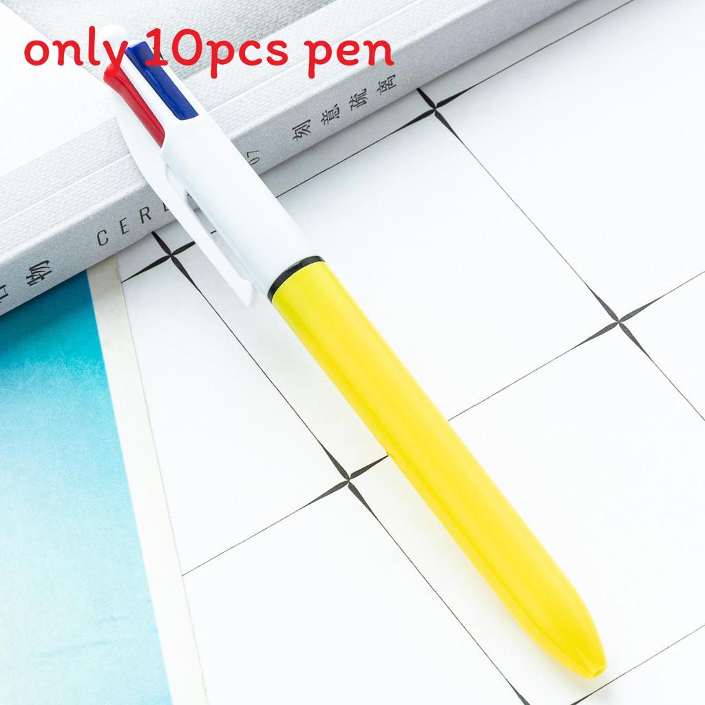 Multicolor Push Pen With Bullet Tip For Students And Office Use