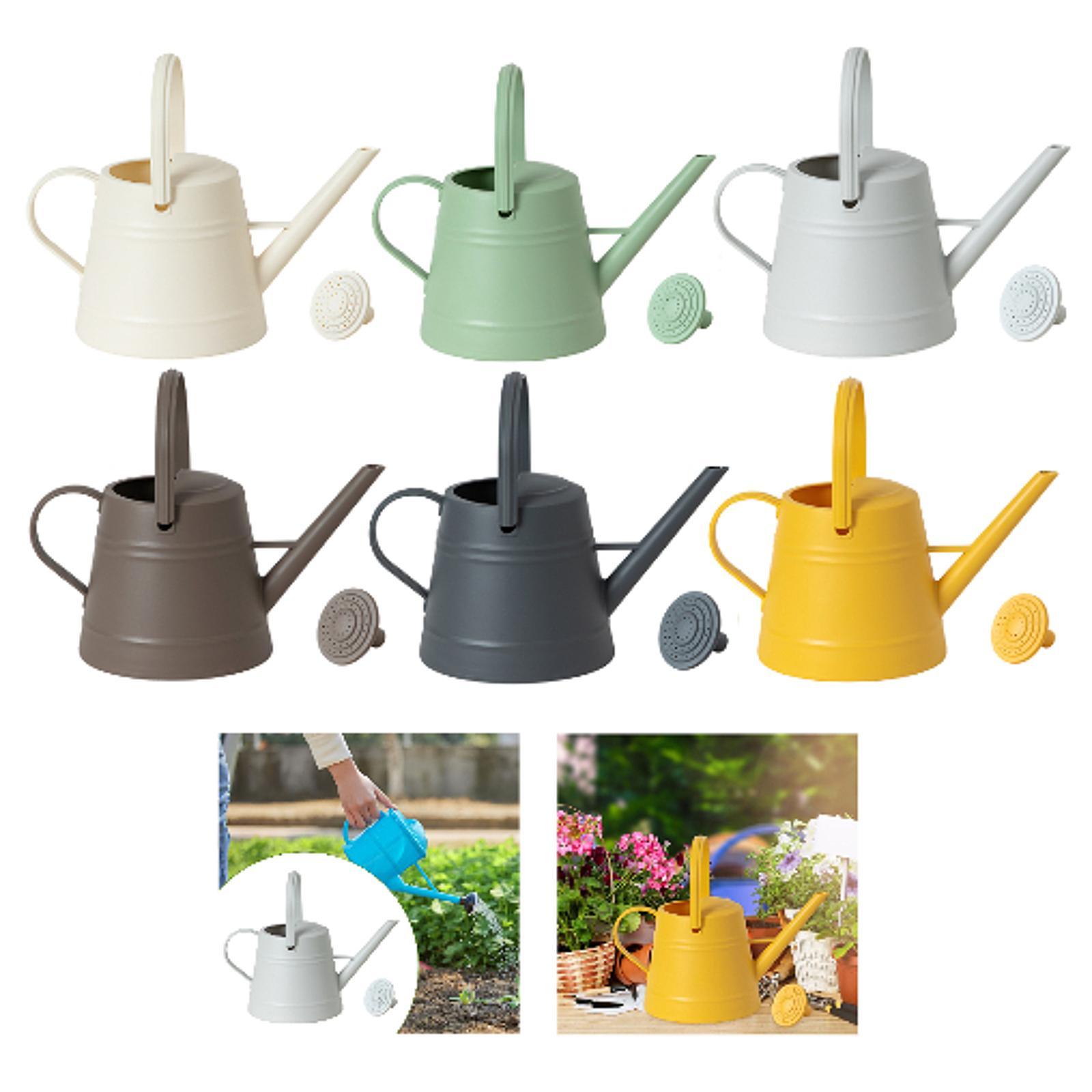 Watering Can with Long Spout for Plant Care, Removable Spray Feature, Garden Tool verde