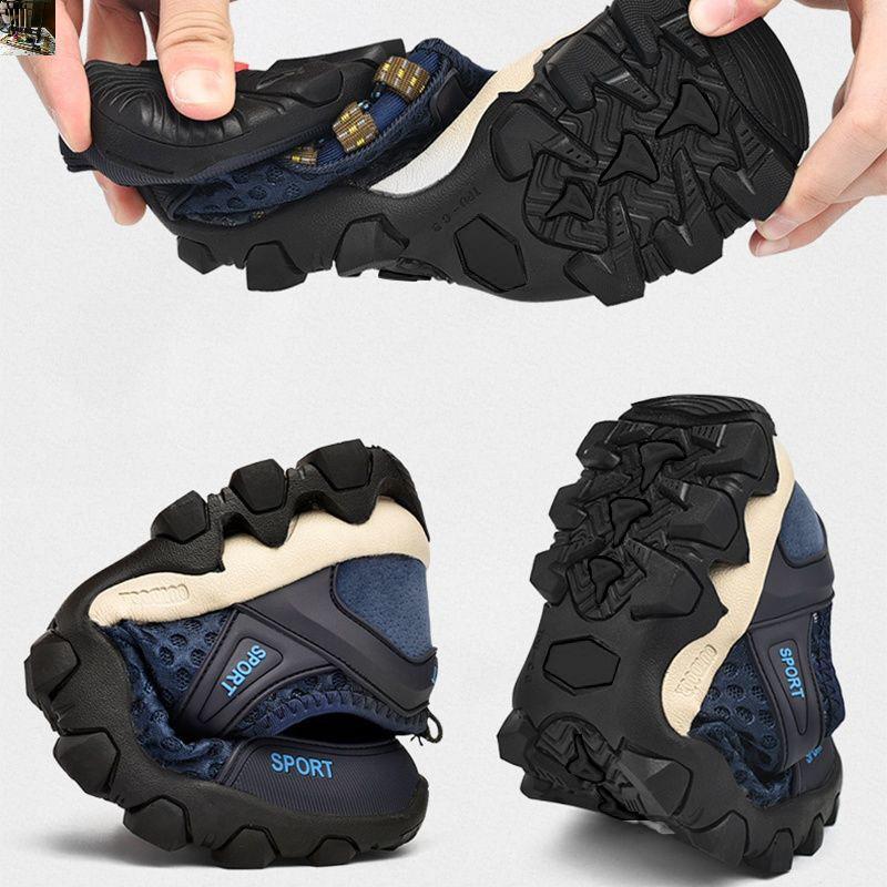 Shoes Men's Summer New Fashion Men's Mesh Breathable Casual Shoes Hollow Breathable Outdoor Wading Shoes