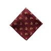 Fazzoletto da Uomo Leier Primavera/Estate: Foulard Quadrato in Jacquard di Poliestere e Seta Tessuto a Colori