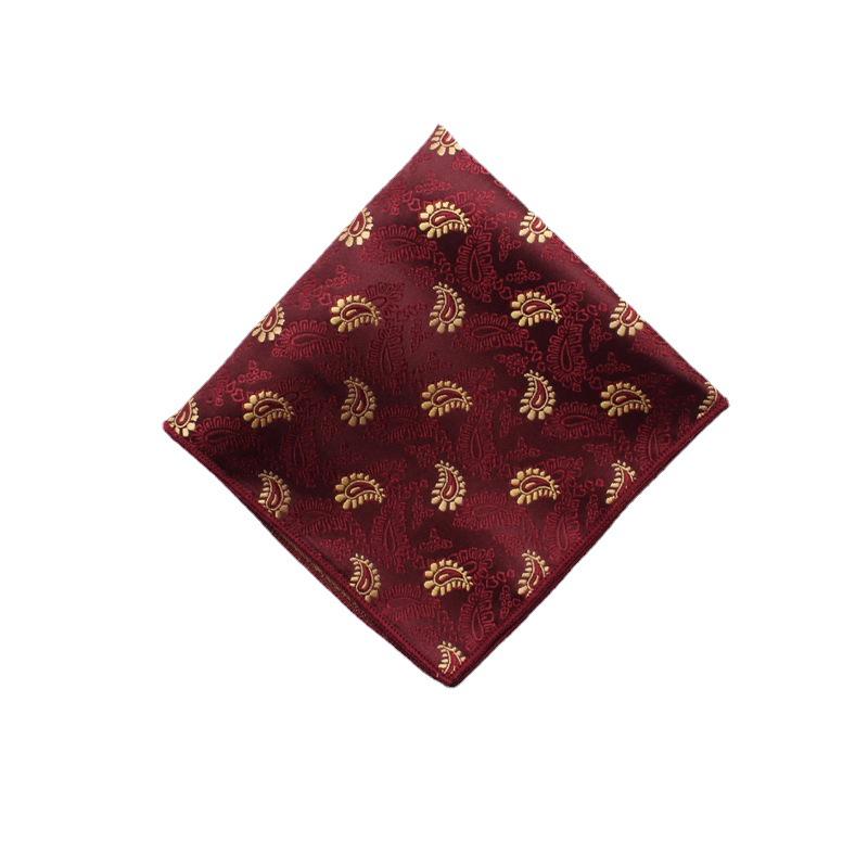 Fazzoletto da Uomo Leier Primavera/Estate: Foulard Quadrato in Jacquard di Poliestere e Seta Tessuto a Colori
