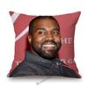 Lovely Funny Kanye West Funny Face Celebrity Portrait Art Hollywood Cotton Linen Sofa Throw Pillow Case Decorative Cushion Cover