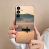 Fishing Fisherman Phone Case For Samsung S25,24,23,22,21,S20,Ultra,Plus,FE Black Soft Cover