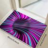 Vibrant Swirls 3D Rug for Contemporary Decor  Abstract Art Carpet Bold Colorful Flooring Anti Slip Carpet Can Be Machine Washed