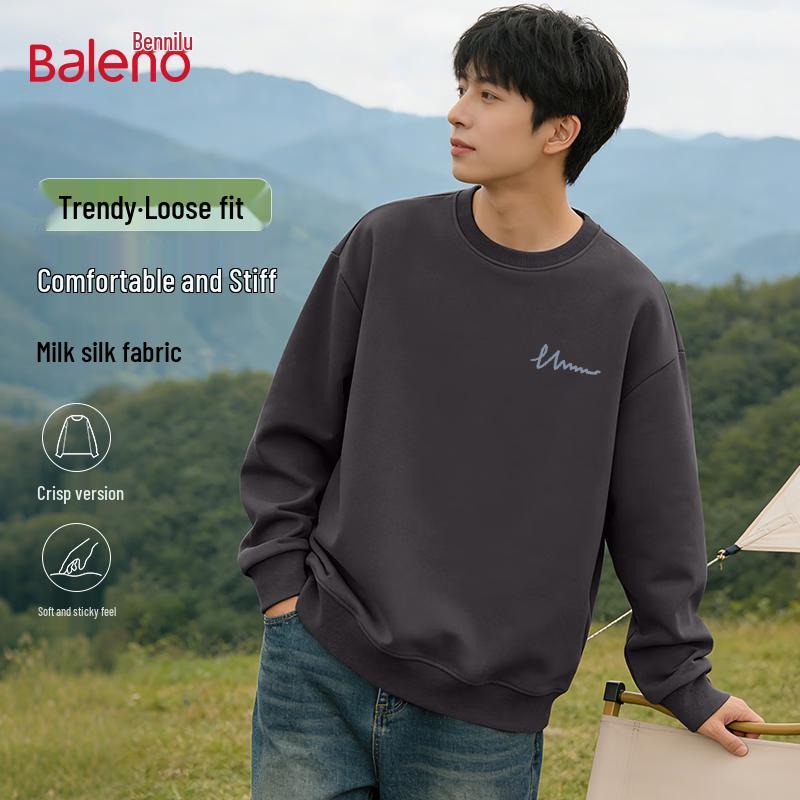 Baleno Men's Loose-Fit Crewneck Sweatshirt