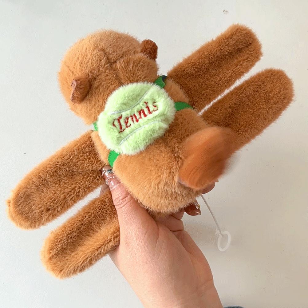 Kapibara doll snapping ring bracelet plush toy wagging tail capybara doll gift girl doll wholesale