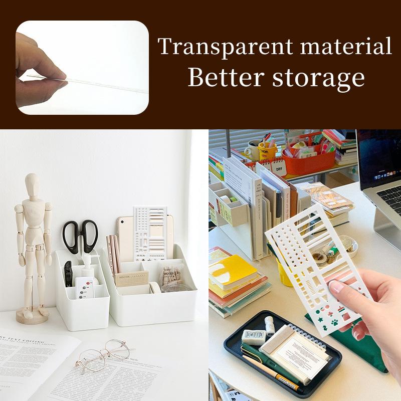 1Pcs Handmade Ledger Plan Calendar Template Transparent Ruler Painting Books Creative Aids Safe Material Portable