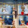 5/6Pcs Acrylic Special Shaped Christmas Theme Hanging Diamond Art Kits Rhinestone Diamond Art Window Pendants Bedroom Decoration