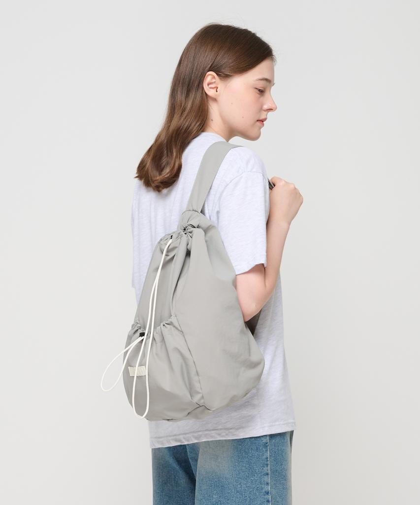 Roidesrois String Pocket Sling Backpack (Grey)