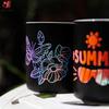 12in X 39in Holographic Gradient Adhesive Vinyl Crafts DIY Xmas Sign Wall Mug Decals Stickers Decor For Cut Silhouette Cameo