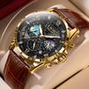 New Waterproof Watches for Men  Brand Luxury Men's Military Watch Fashion 24 Hour Moon Phase Watch Men Montre Homme