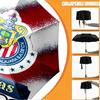 Custom Name Personalized Club Deportivo Guadalajara Print Umbrella, Auto Open Close, 8‑Rib Sturdy Frame, Commute Camping Hiking Use, Birthday Gift