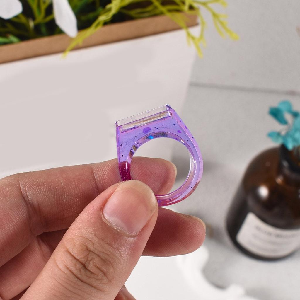 Elegante Harzring-Herstellung Silikonform Dreifachring-Silikonformen für Harzguss Handgefertigte Ringe Schmuckhandwerk