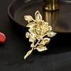 Ladies' Light Luxury Design Elegant Flower Brooch Fashionable And Versatile Niche Design Sense Flower Brooch Daily Accessories