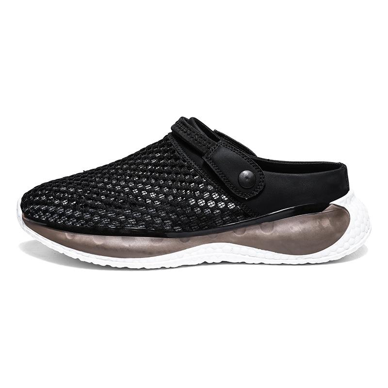22 New Summer Drag Outer Wear Bag Head Half Drag Sandals Non-slip Sports Hollow Beach Hole Shoes