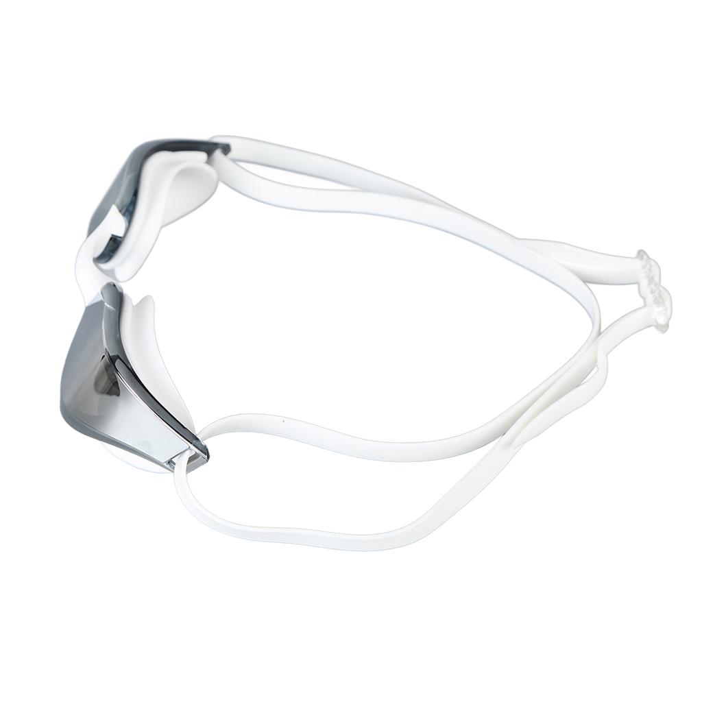 Adult Swimming Goggles No Leaking UV Protection Swim Racing Glasses High Definition Lenses White Sliver