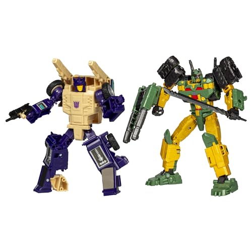 Transformers Legacy United Doom & Destruction Collection, Bludgeon & Rukus, Mayhem Attack Squad Conversion Action Figure 2-Pack, Ages 8+ [Amazon Exclu