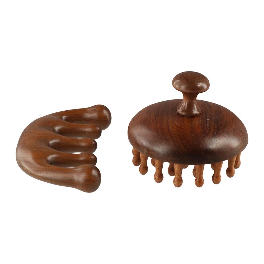 Sandalwood Head Massage Comb Blood Circulation Sandalwood Hair Comb Meridian Massage Comb  Face Eye