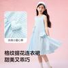Balabala Girls' Plaid Sleeveless Princess Dress - Summer Collection