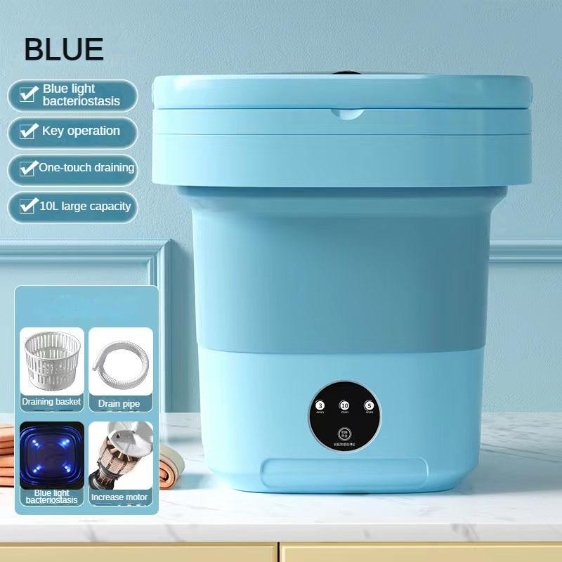 

6L/10L Household Large Capacity Underwear Washing Machine Foldable Electric Washer Portable Mini Travel Washing Device