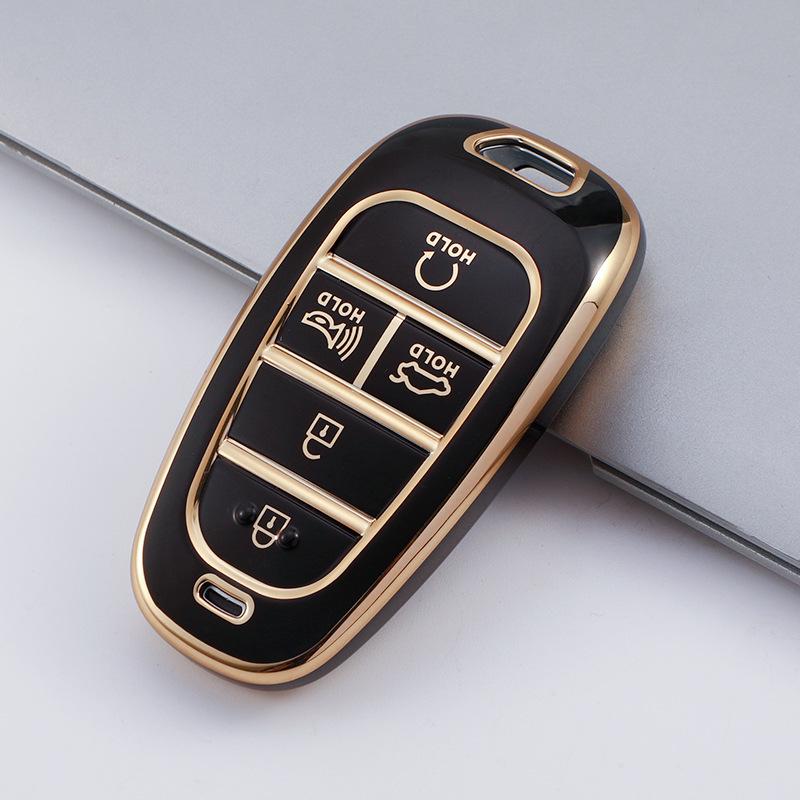 Hyundai New Tucson L Korean Car Key Case: Protective Shell for 5, 7, 8-Key Sonata