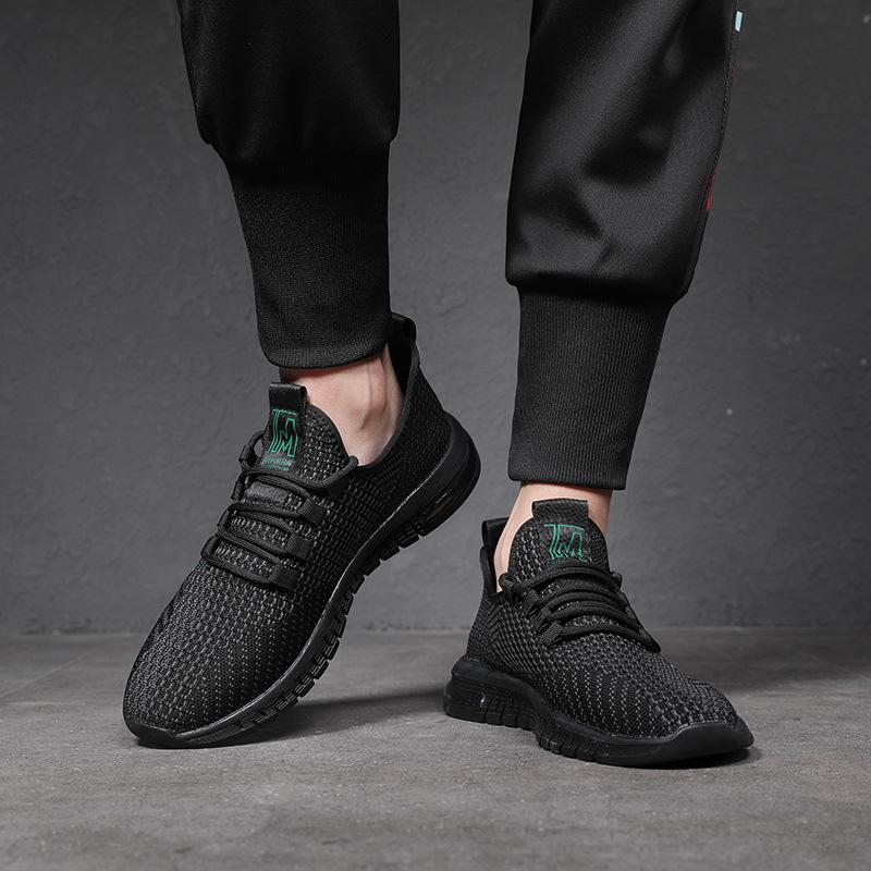 Summer men's shoes popular men's casual fly-knitting shoes coconut shoes Korean version mesh tide breathable large size sports shoes comfortable