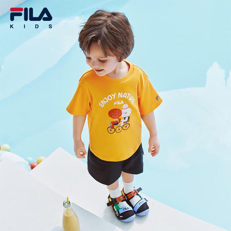 FILA Kids' Summer Pure Cotton Short Sleeve T-Shirt