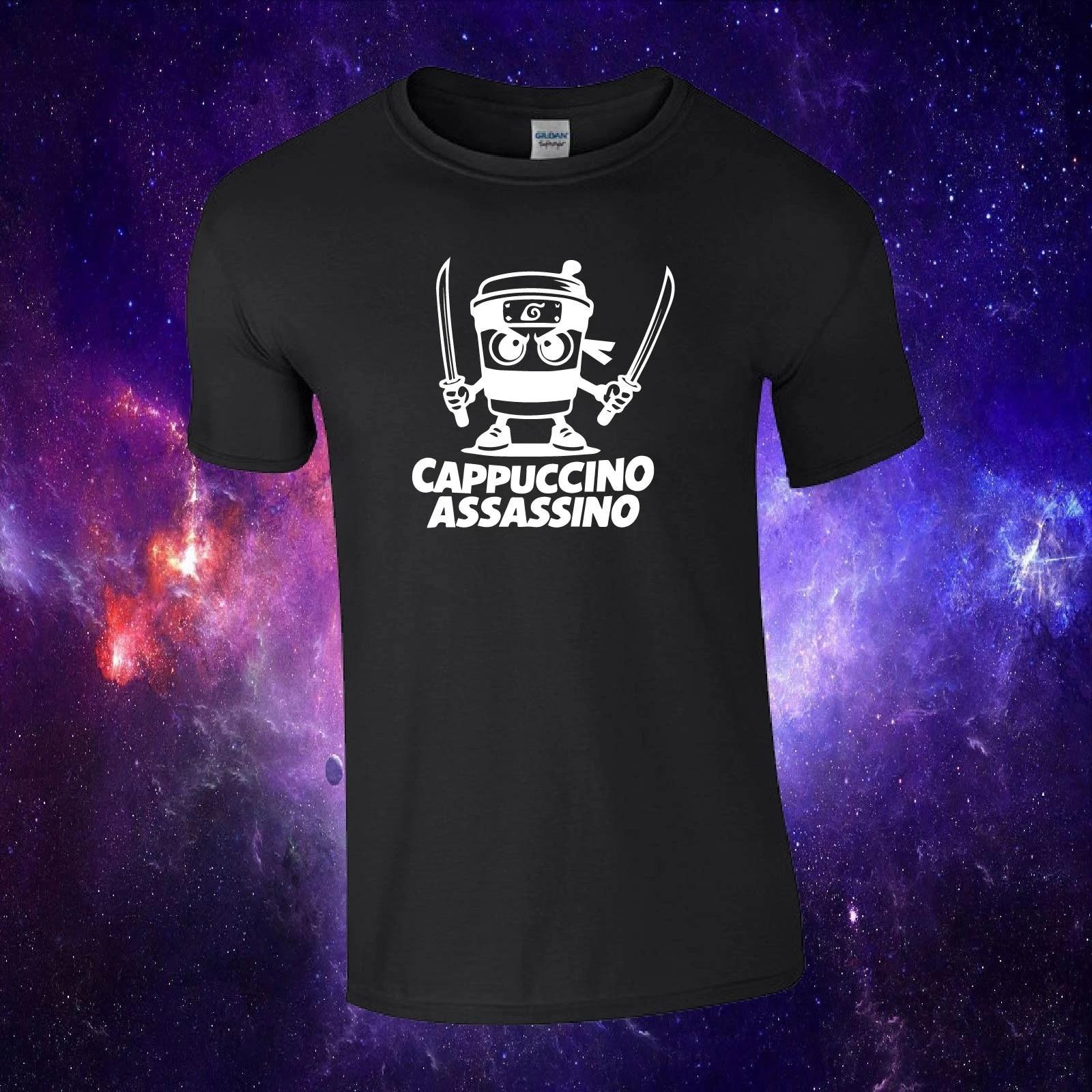 Cappuccino Assassino Funny Italian Brainrot Inspired Kids/Adults Top T-shirt M