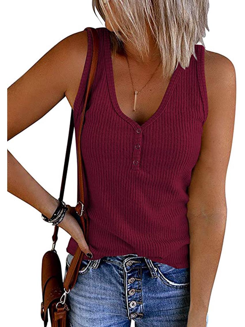 

Жіноча в язана жилетка без рукавів з V-подібним вирізом і ґудзиками, літо 2022, однотонна XXL