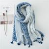 New Fashion Summer Women Scarf Bohemia Flower Beach Hijab Shawls and Wraps Female Foulard Echarpe Designer Pashmina Bandana