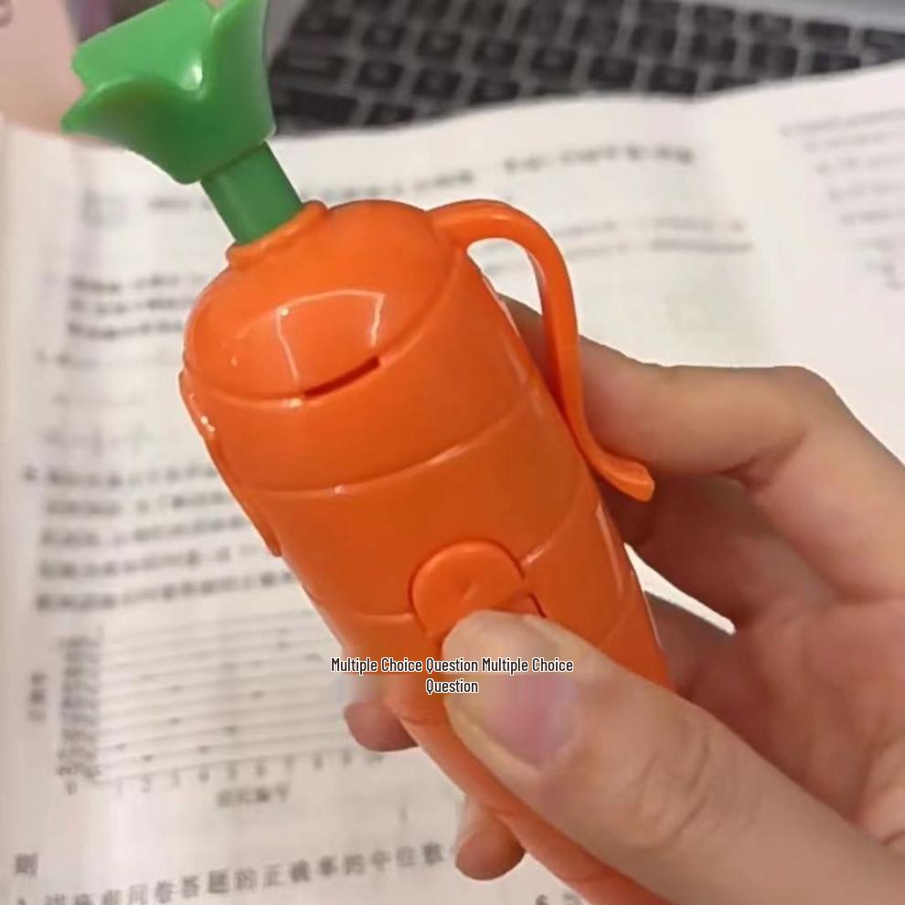 Xiaohongshu-Style Cute Carrot Voice Recorder Pen - Student Toy & Ballpoint Recorder