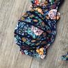 Fashion Women Sexy Floral Print Breast Pad Swimwear Split Bathing Swimsuit