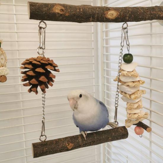 Yousheng Parrot Stand Bite Resistant Flexible Disassembly Natural Materials Climb And Play Perched Puzzle Fitness Portable Bird Perch Parrot Stand