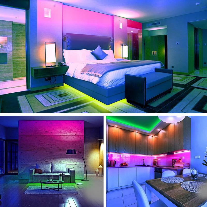 LED Streifen Lichter 1M-8M USB Bluetooth RGB 5050 5V Luces Flexible Band TV Desktop Bildschirm hintergrundbeleuchtung Diode Band Fita Für Zuhause