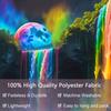 2D Trippy Rainbow Cascade Night Scenery Wall Tapestry, Aesthetic Dark Nature Art Home Background Cloth
