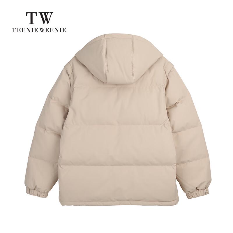 Teenie Weenie Men's Detachable Sleeve Hooded Down Jacket Vest