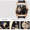 Fashion Top Brand Men's Mechanical Watch Tevise 8383c Business Waterproof Automatic Carved Hollow Window Moon Phase Zircon