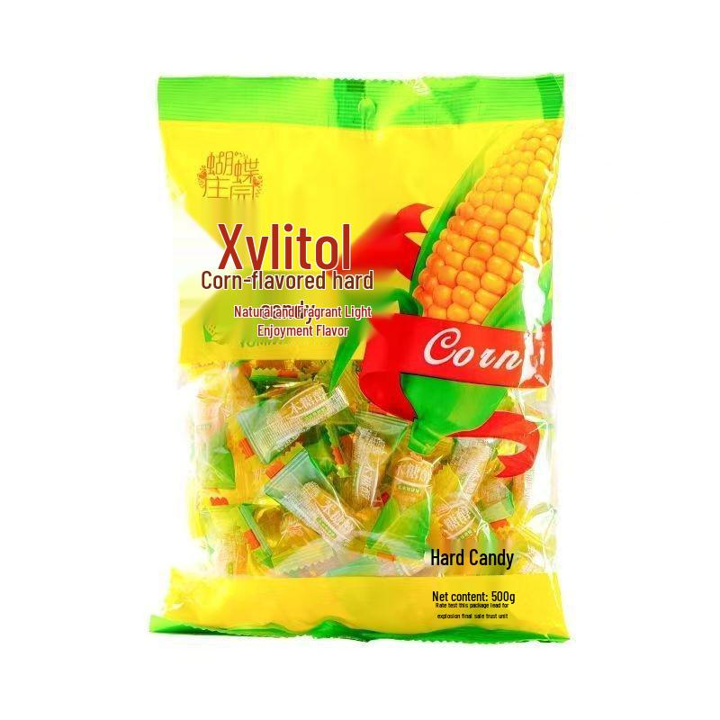Xylitol Orange Corn Hard Candy: Old-Fashioned Children's Gummy, Popular New Year Snacks, Wedding Treats