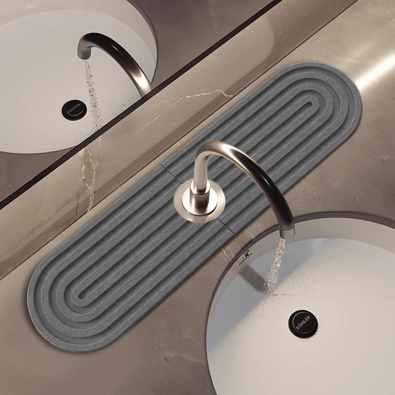 Diatomeeën Modder Absorberend Matje - Sneldrogende Kraan & Spoelbak Mat voor Keuken/Badkamer