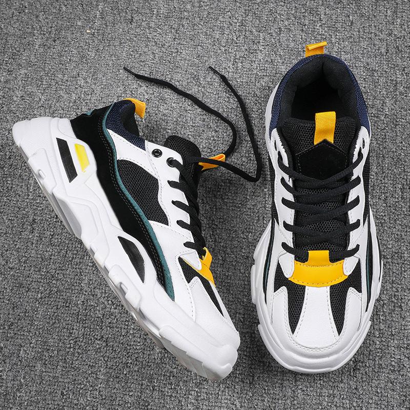 Fashion Men's Shoes Sneakers Lace Up 2025 New Breathable Casual Sneakers Leisure Soled Comfort Non Slip Outdoor Running Shoes